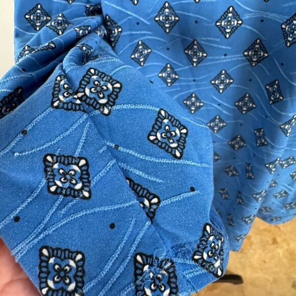 Blue Patterned Women's Top - Picture 5 of 5